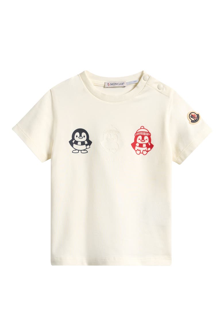 Kids' Logo Stretch Cotton Graphic T-Shirt, Main, color, WHITE