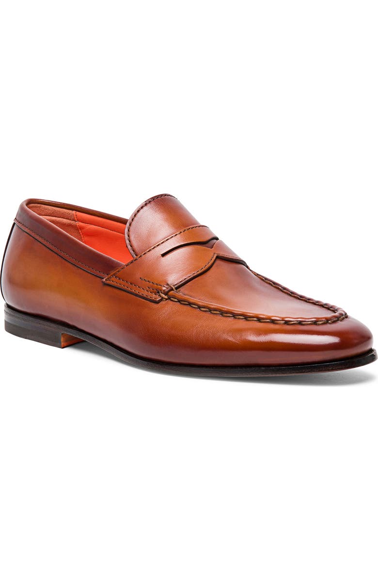 Santoni Door Penny Loafer, Main, color,