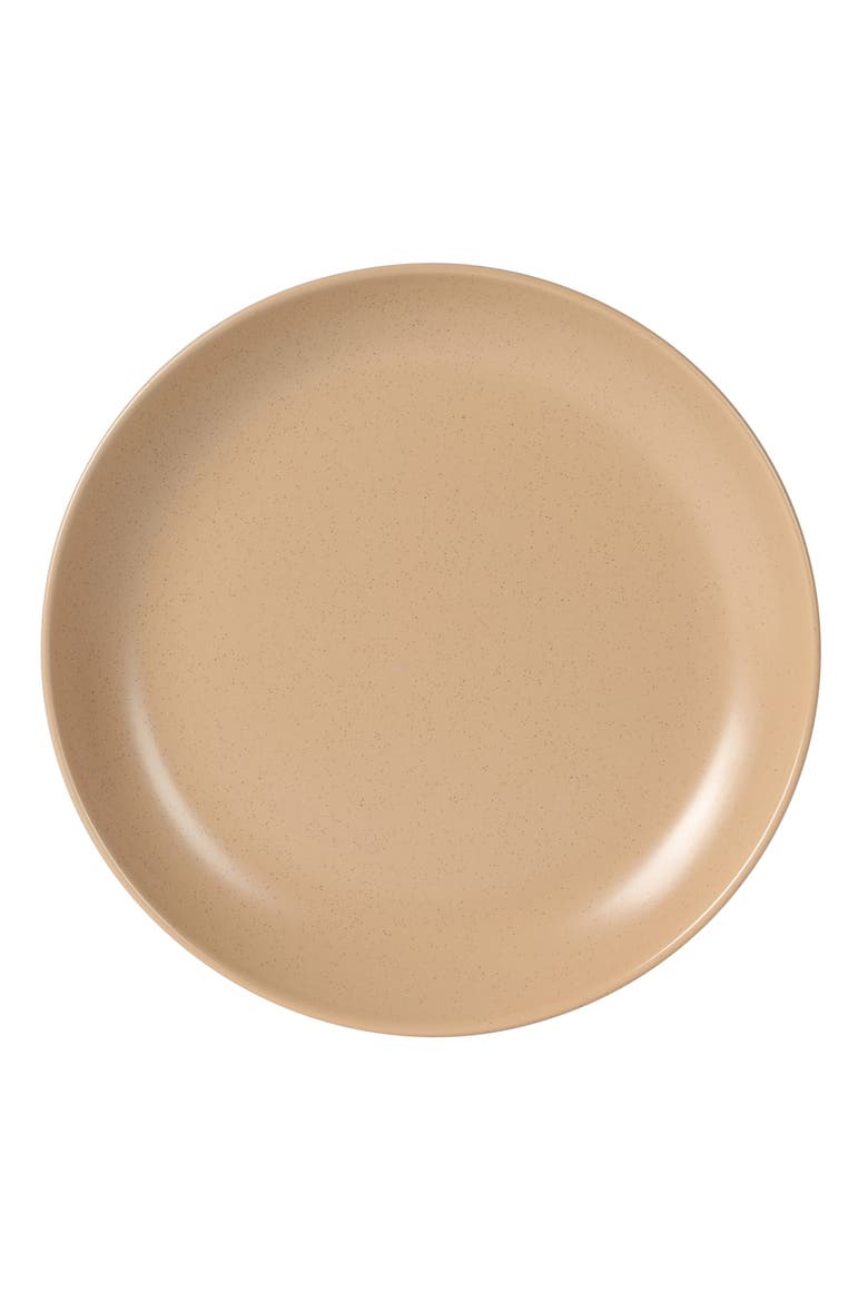 Leeds Court 16-Piece Speckle Reactive Glaze Stoneware Dinnerware Set, Alternate, color, Orange