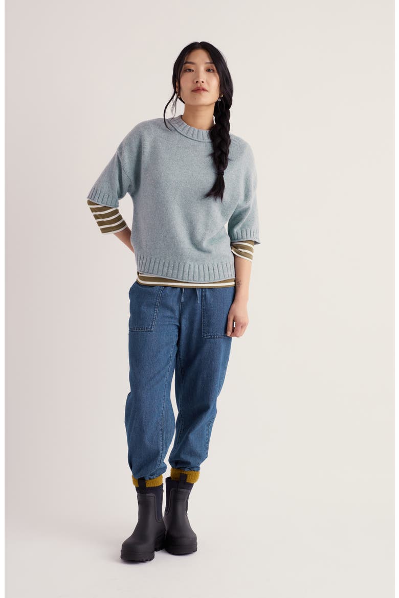 Fistral Crewneck Sweater, Alternate, color, LIMPET