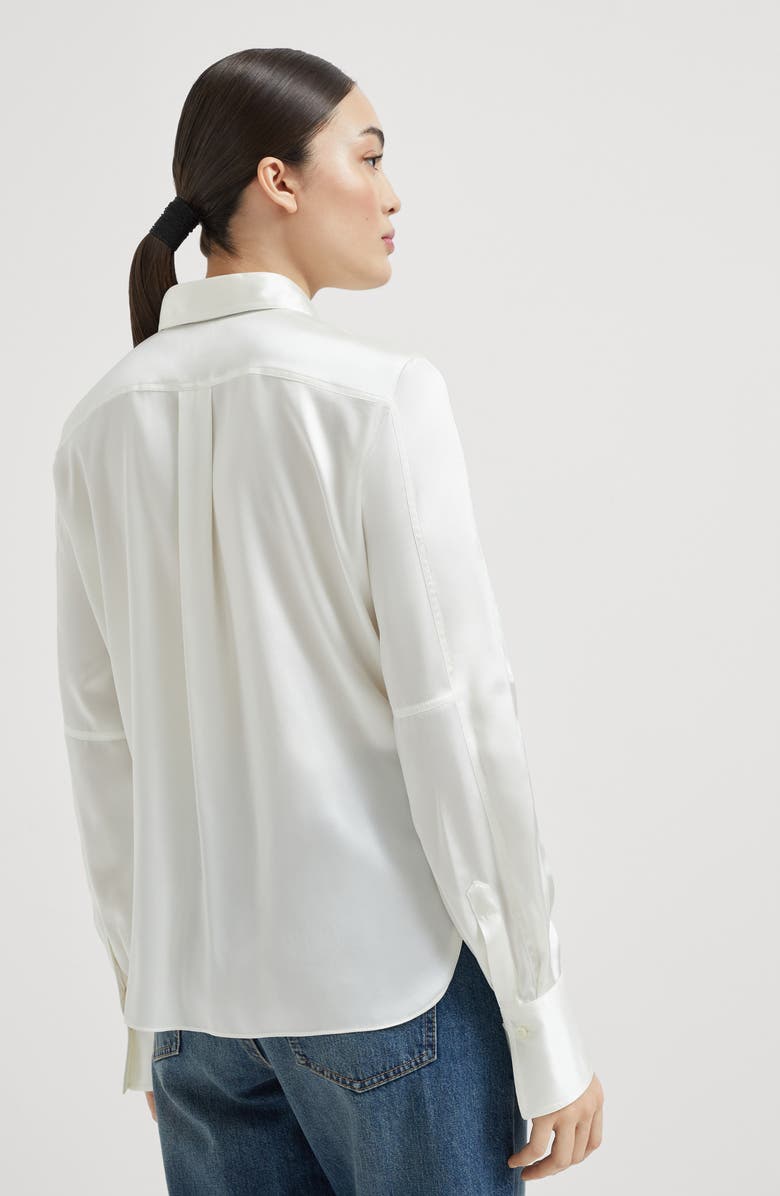 Brunello Cucinelli Satin shirt, Alternate, color, 