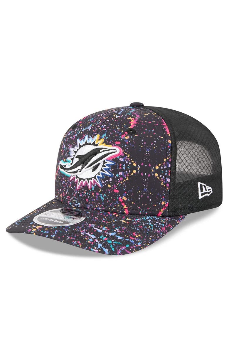 New Era Men
s New Era Black Miami Dolphins 2025 NFL Crucial Catch 9SEVENTY Adjustable Hat, Alternate, color, Black