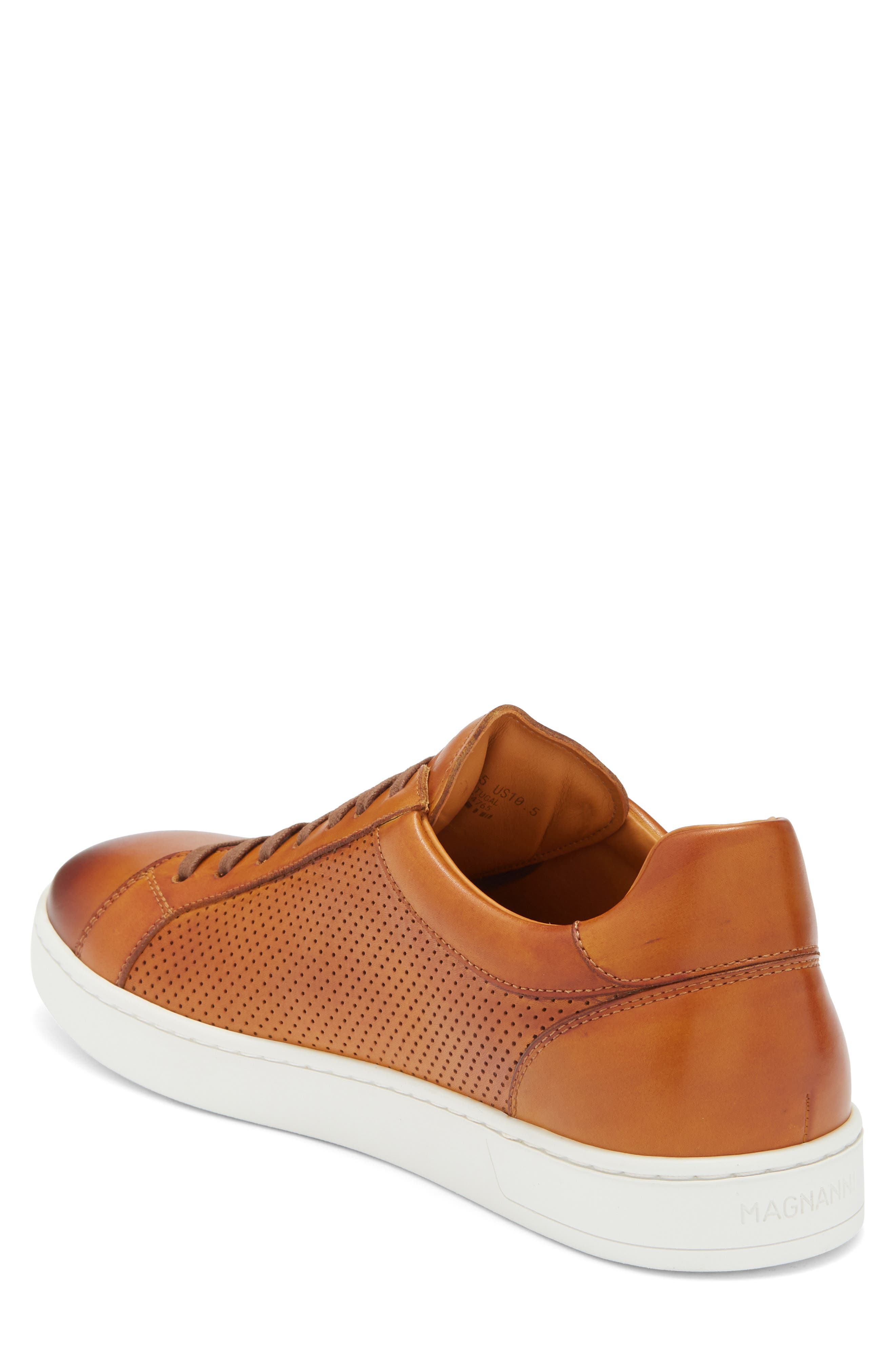 Elonso Perforated Sneaker, Alternate, color, CUERO