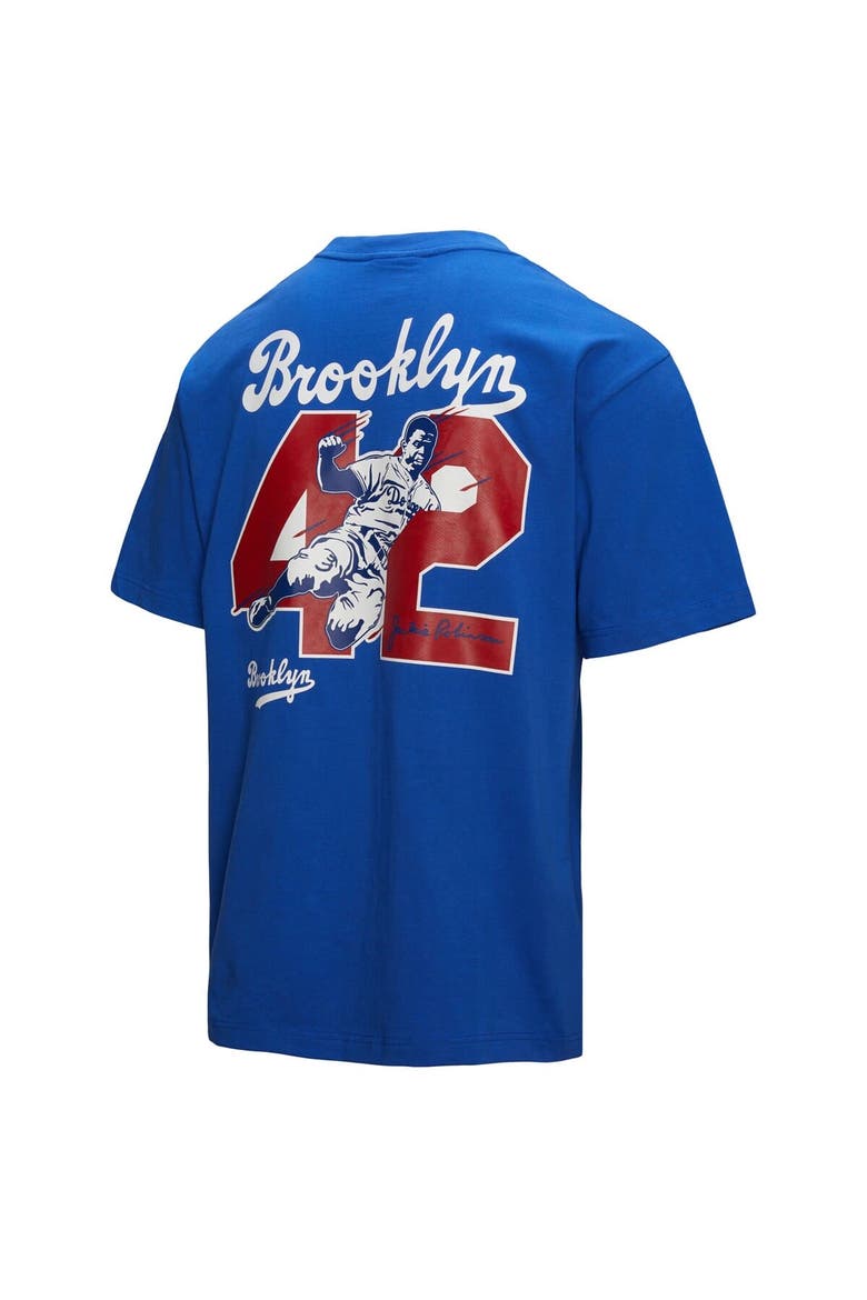 Men's Mitchell & Ness Jackie Robinson Royal Brooklyn Dodgers Legends Collection Vintage Logo T-Shirt, Alternate, color, Royal