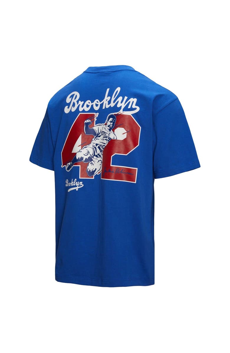 Mitchell & Ness Men's Mitchell & Ness Jackie Robinson Royal Brooklyn Dodgers Legends Collection Vintage Logo T-Shirt, Alternate, color, Royal