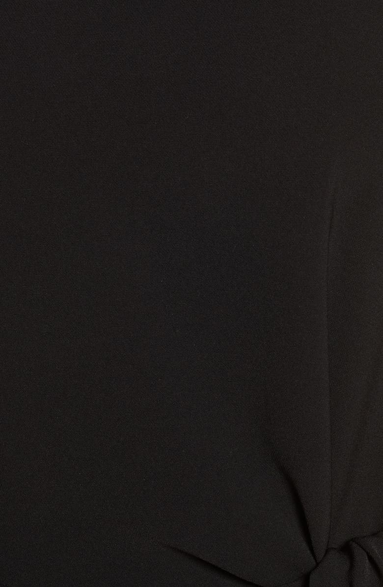 Tahari Tie Waist Sleeveless Crepe Jumpsuit, Alternate, color, 