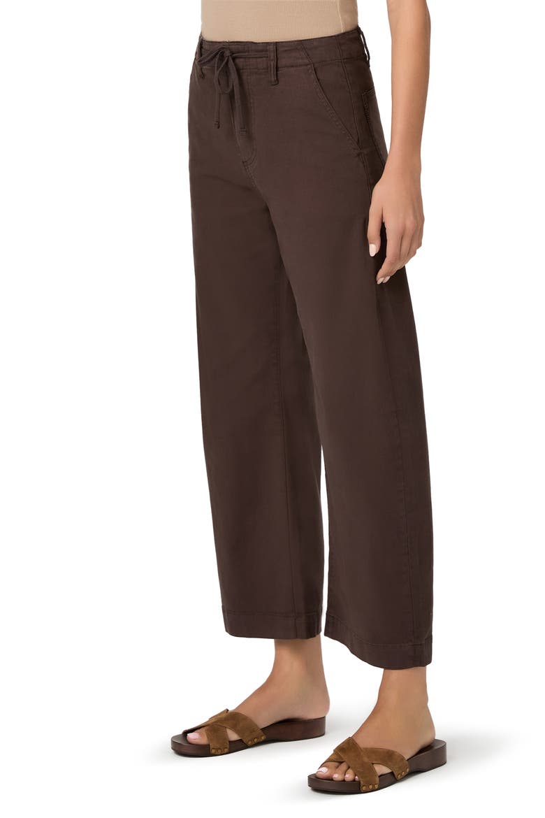 Arellia Drawstring High Waist Ankle Barrel Pants, Alternate, color, RICH CHOCOLATE