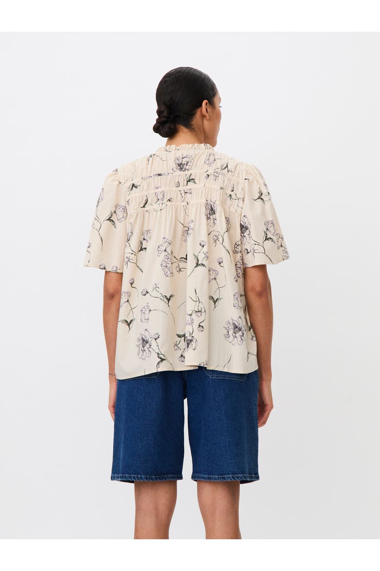 Madanythra Keyhole Floral Blouse, Alternate, color, Lavender