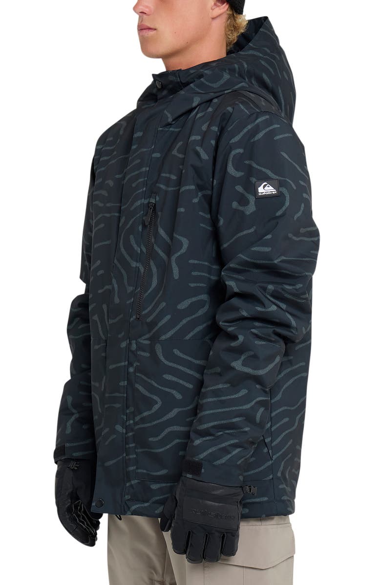 Quiksilver Mission Water Resistant WarmFlight<sup>®</sup> Insulated Jacket, Alternate, color, Black