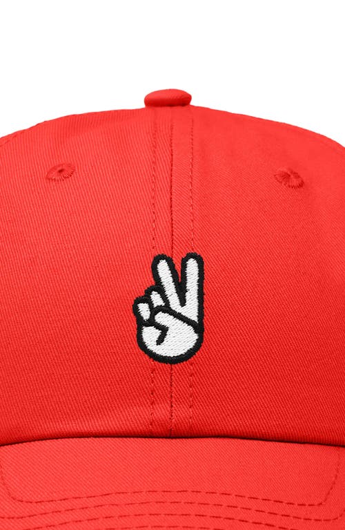 DALIX DALIX PEACE SIGN EMBROIDERED DAD HAT 