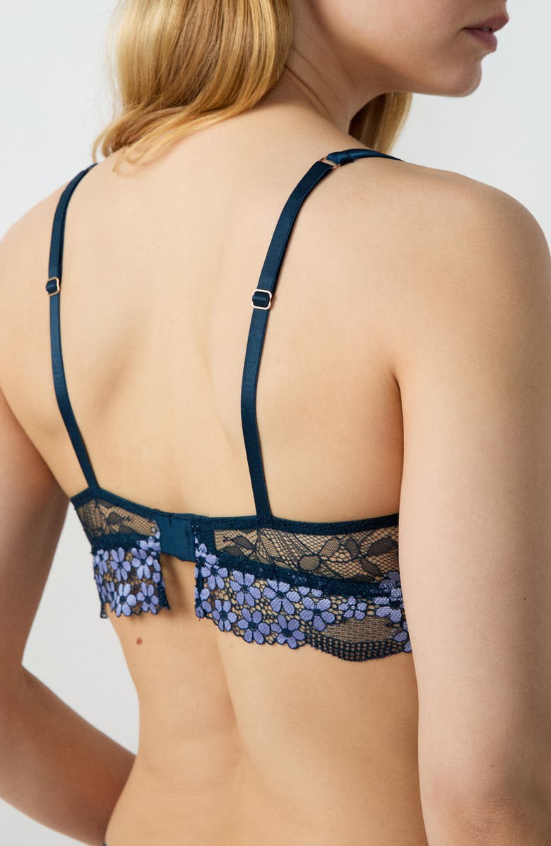 Etam Somptueuse No. 9 Underwire Balconette Bra, Alternate, color, Night Blue