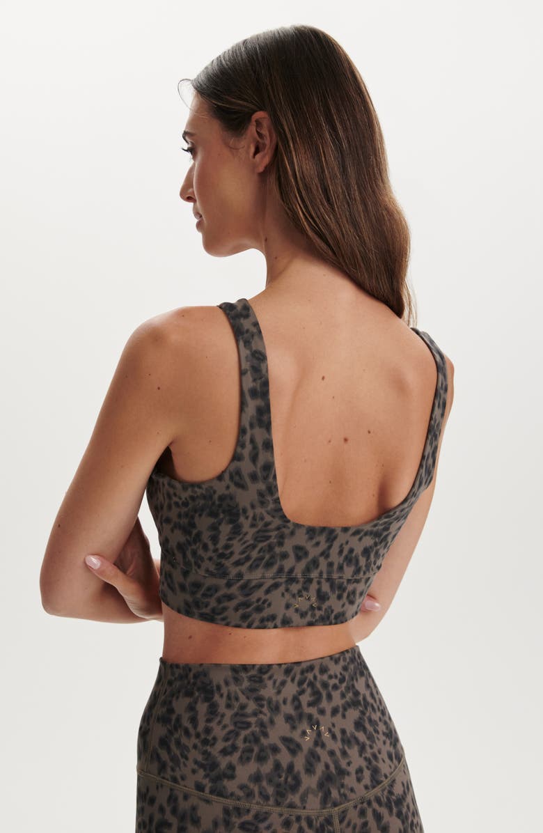 Varley FreeSoft<sup>™</sup> Cori Sports Bra, Alternate, color, Brown Contrast Cheetah