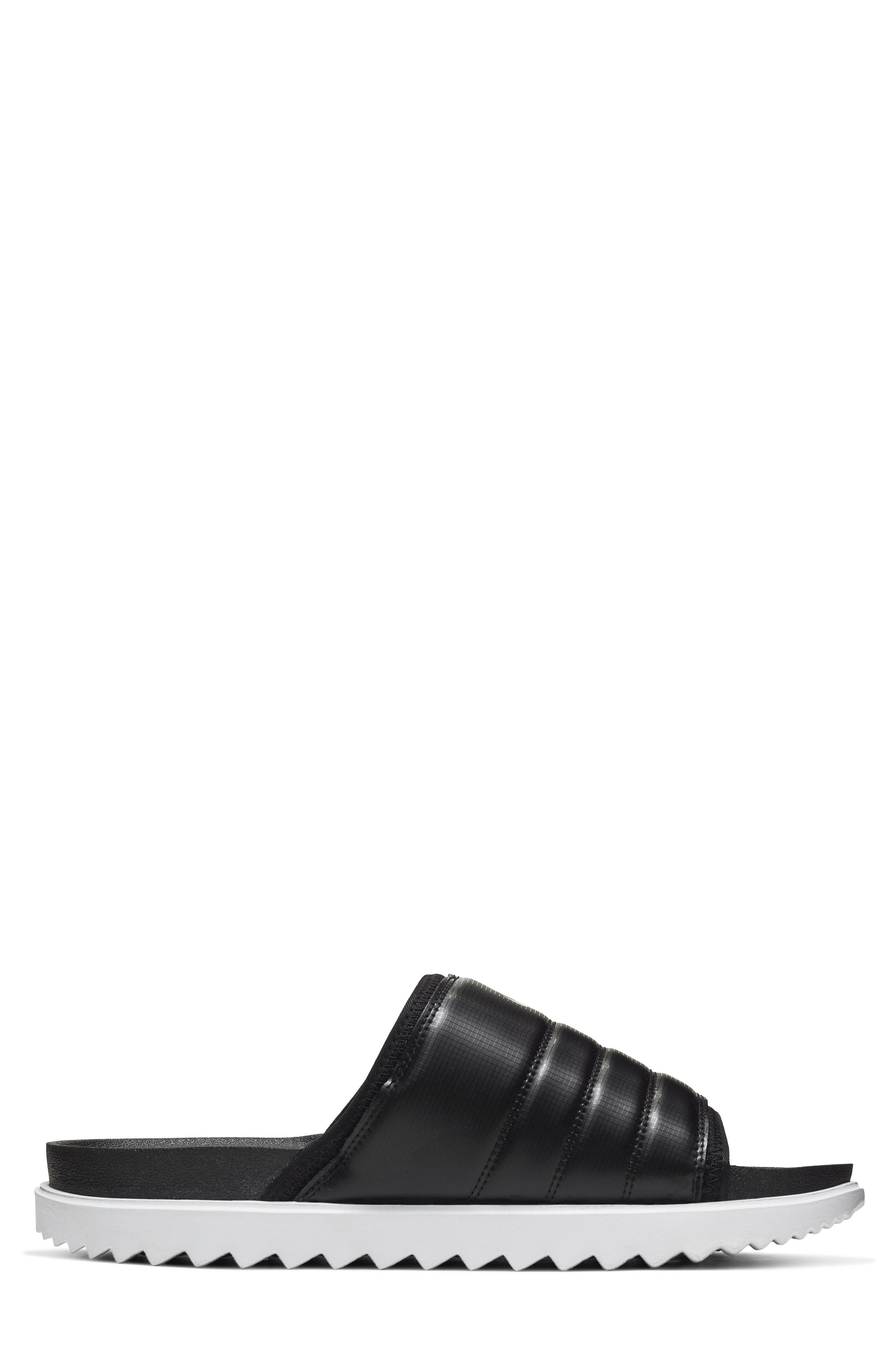 Asuna Slide Sandal, Alternate, color, BLACK/ ANTHRACITE/ WHITE