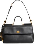 ハンドバッグ DOLCE & GABBANA MY SICILY HANDBAG IN PLONGE CALFSKIN LEATHER My Sicily handbag in plongé calfskin in Black for Women