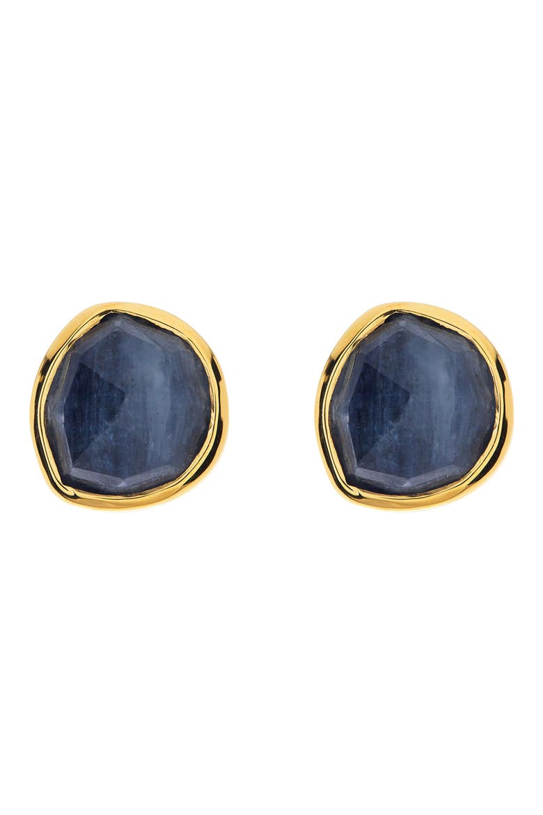 Siren 18K Gold Vermeil Kyanite Stud Earrings, Main, color, YELLOW GOLD