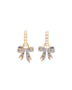 Fable England Forget Me Not Bow Huggie Earrings