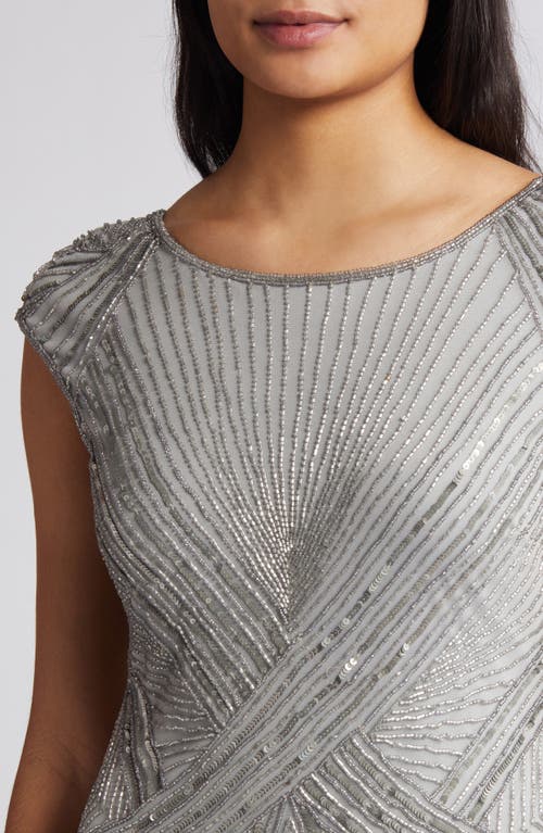 Pisarro Nights Embellished Cap Sleeve Gown