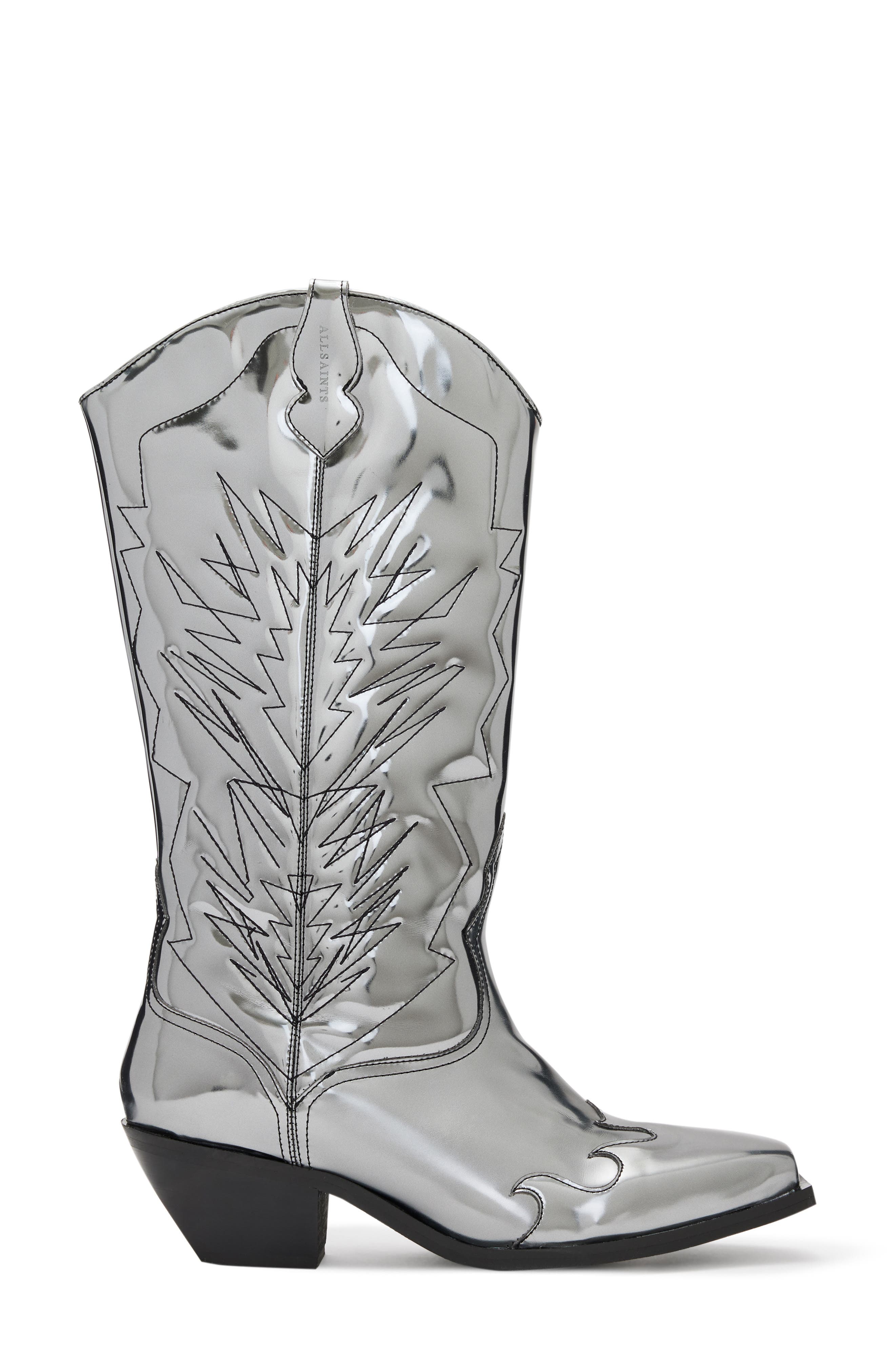 Kacey Western Boot, Alternate, color, SILVER