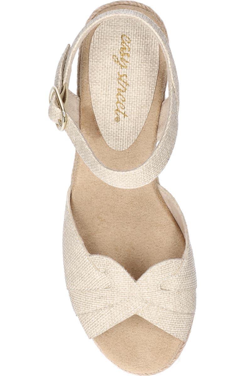 EASY STREET Miramar Ankle Strap Wedge Sandal, Alternate, color, Natural