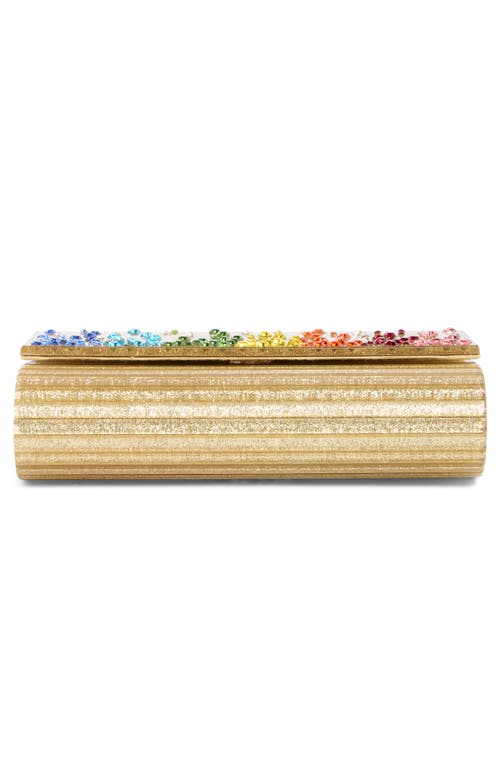 KURT GEIGER KURT GEIGER LONDON PARTY GLITTER ENVELOPE CLUTCH 