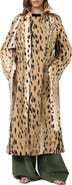 Diane von Furstenberg Kamirah Animal Print Trench Coat