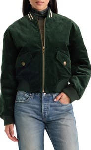 Good American The Cord Varsity Jacket