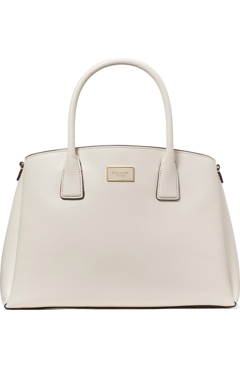 Kate Spade New York serena leather satchel, Main, color, Parchment.