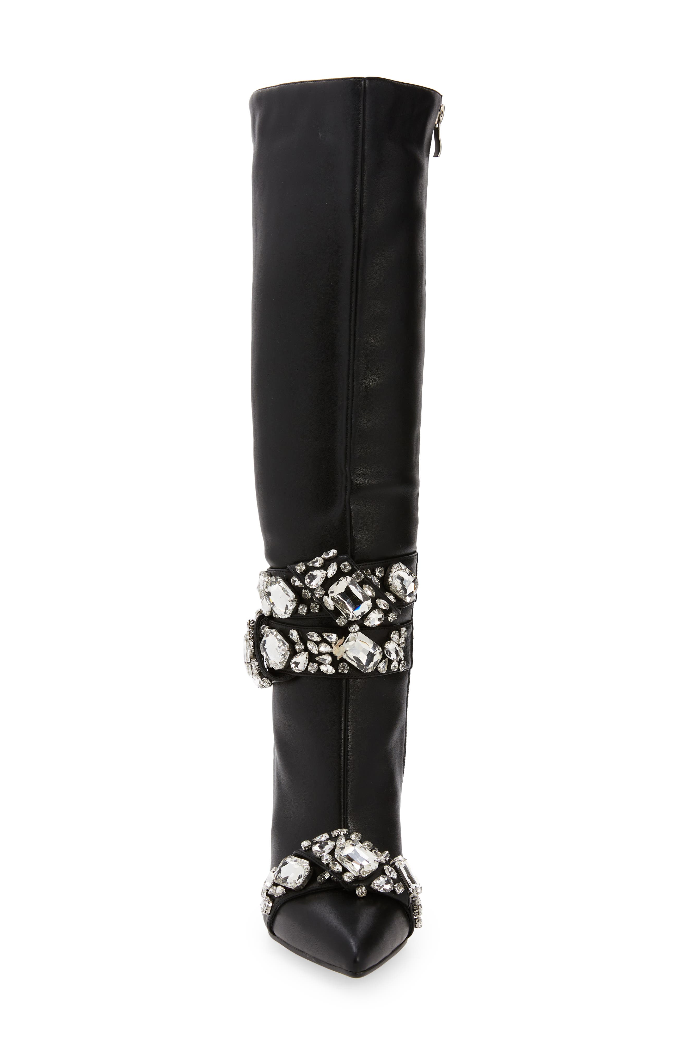 Alonza Knee High Boot, Alternate, color, BLACK
