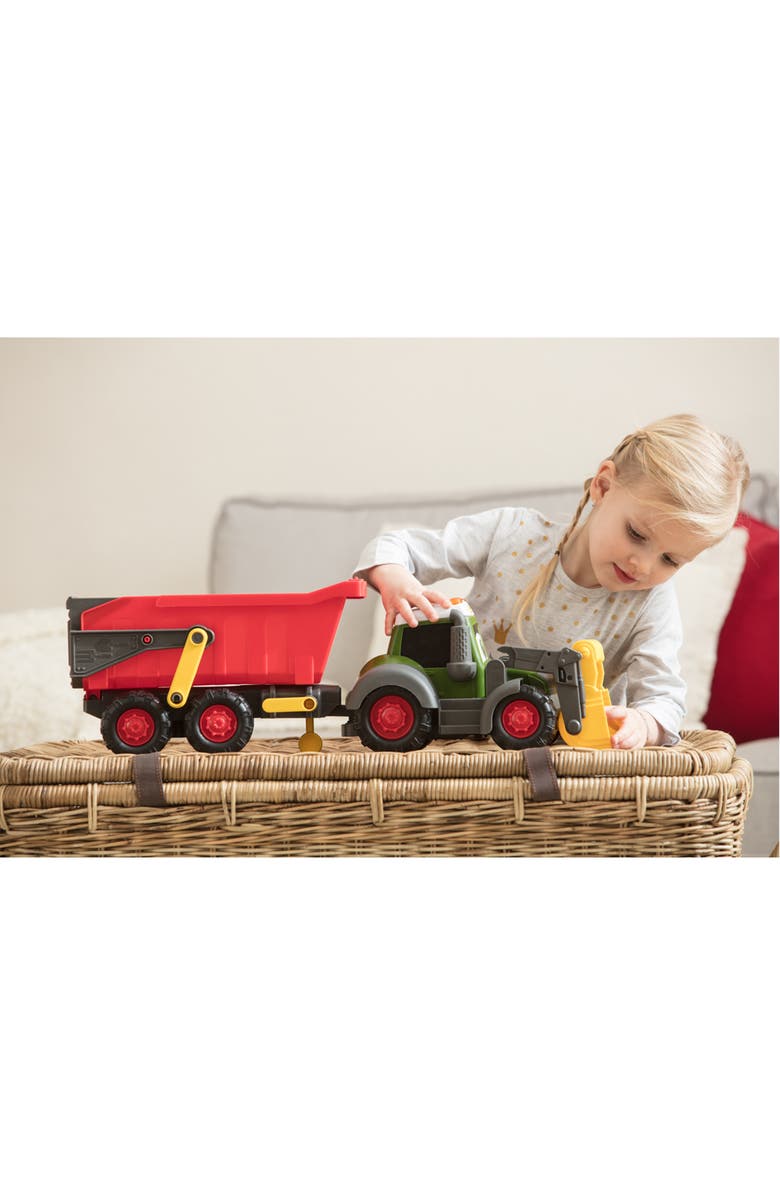 Dickie Toys HK Ltd Happy Fendt 25 Inch Farm Truck And Trailer, Alternate, color, Multicolored