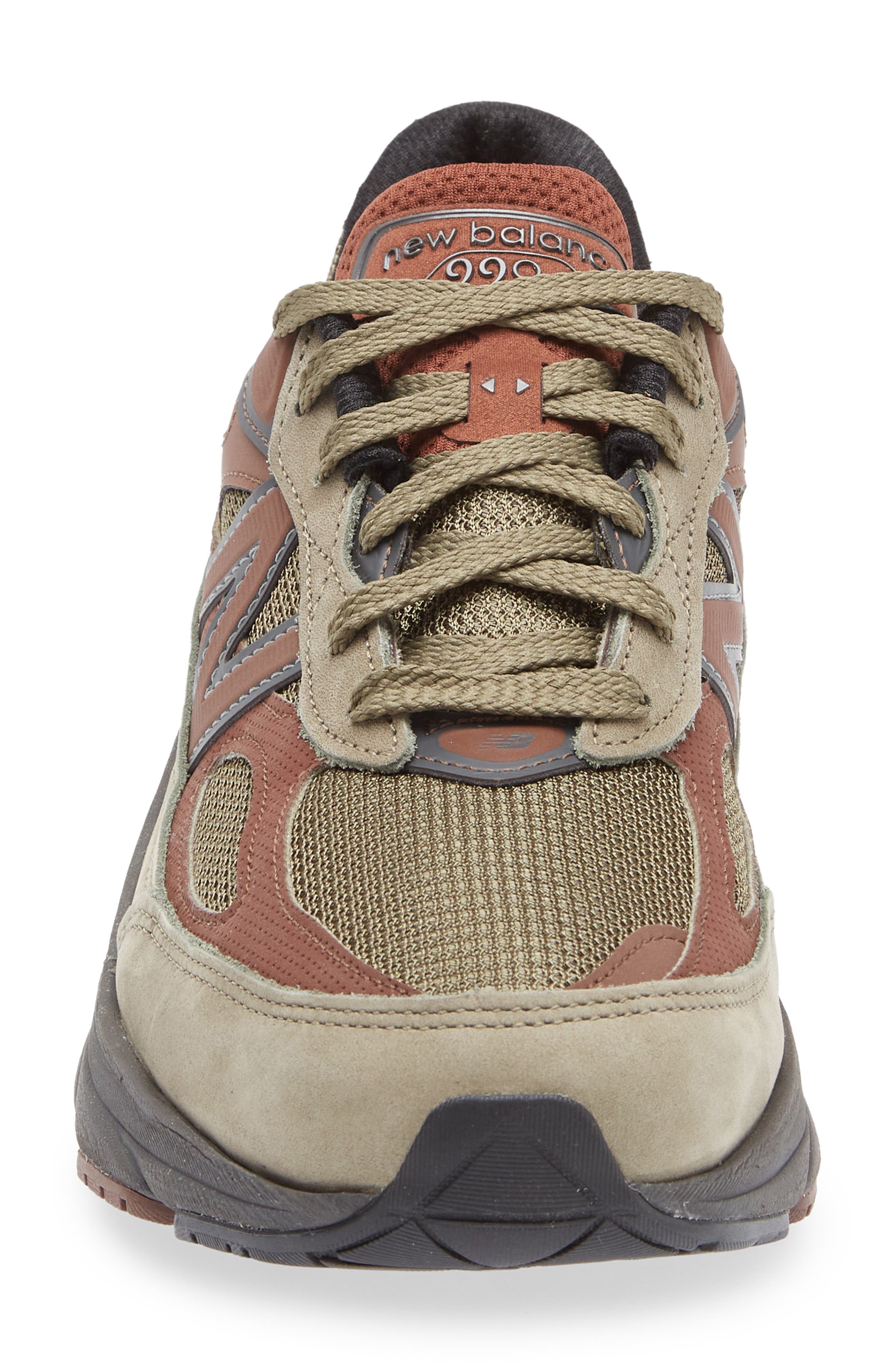 New Balance Made in USA 990 v6 Running Shoe, Alternate, color, Dark Camo/ Rich Oak