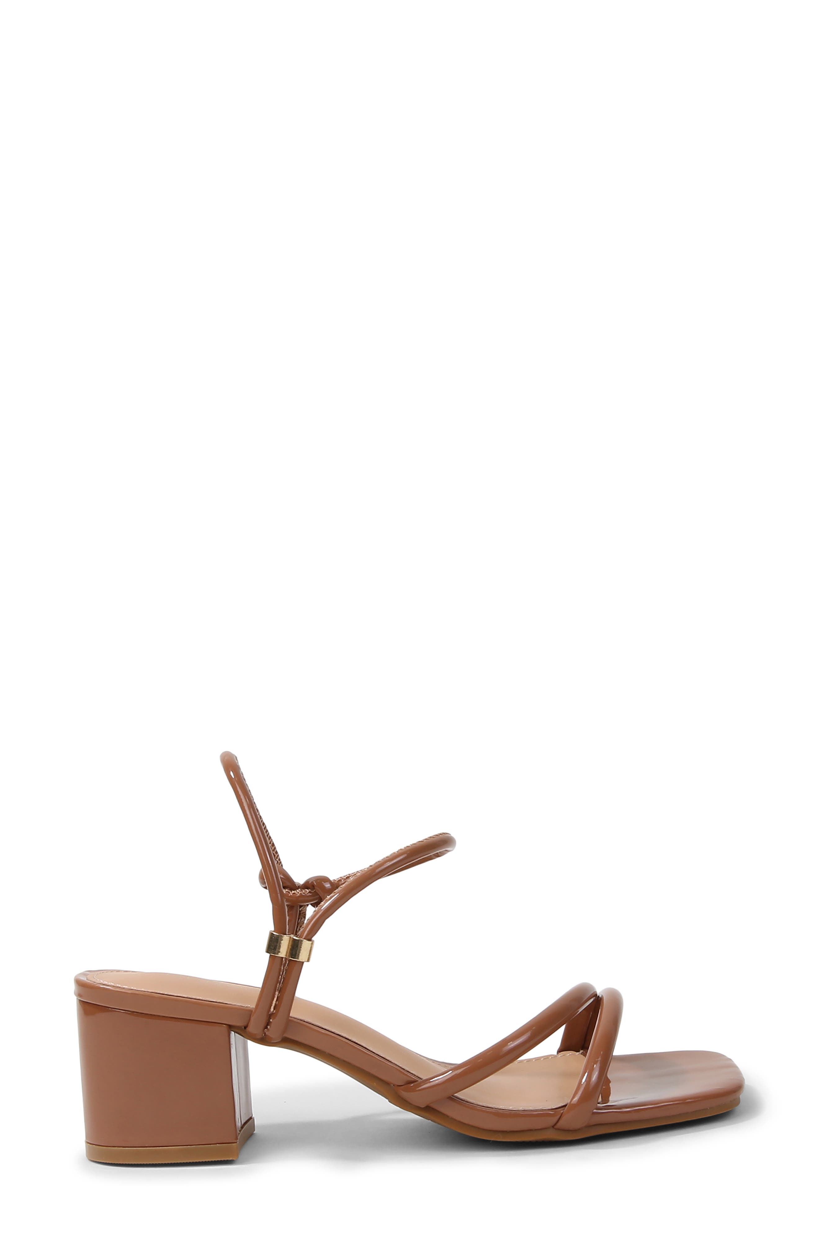 Elayna Strappy Cube Heel Sandal, Alternate, color, CAMEL
