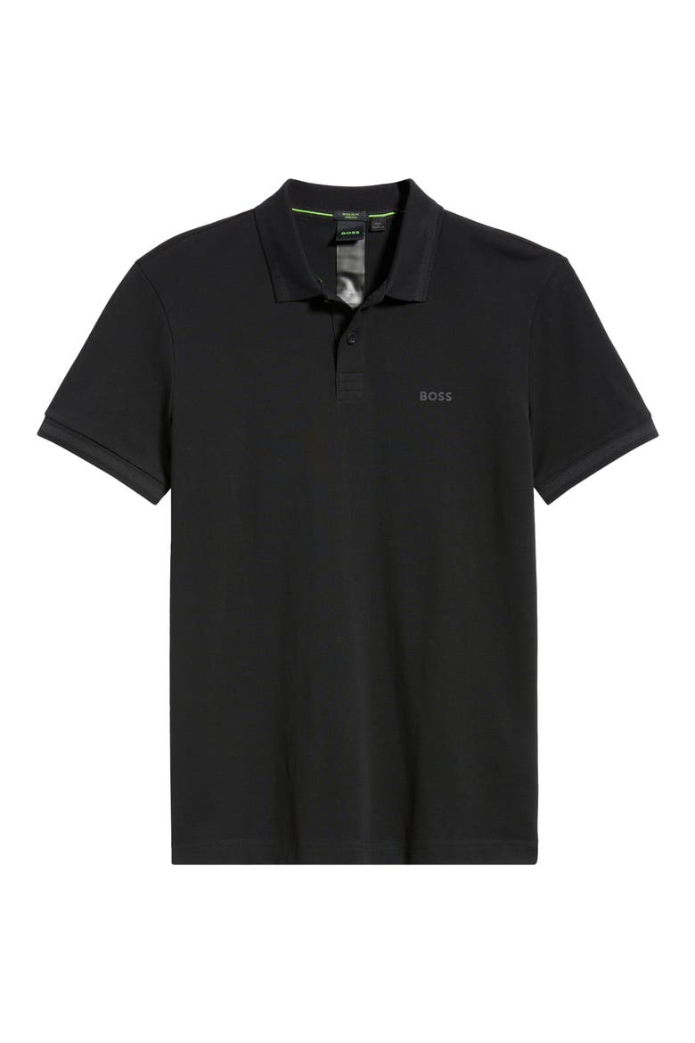 Pio 1 Cotton Polo, Alternate, color, BLACK