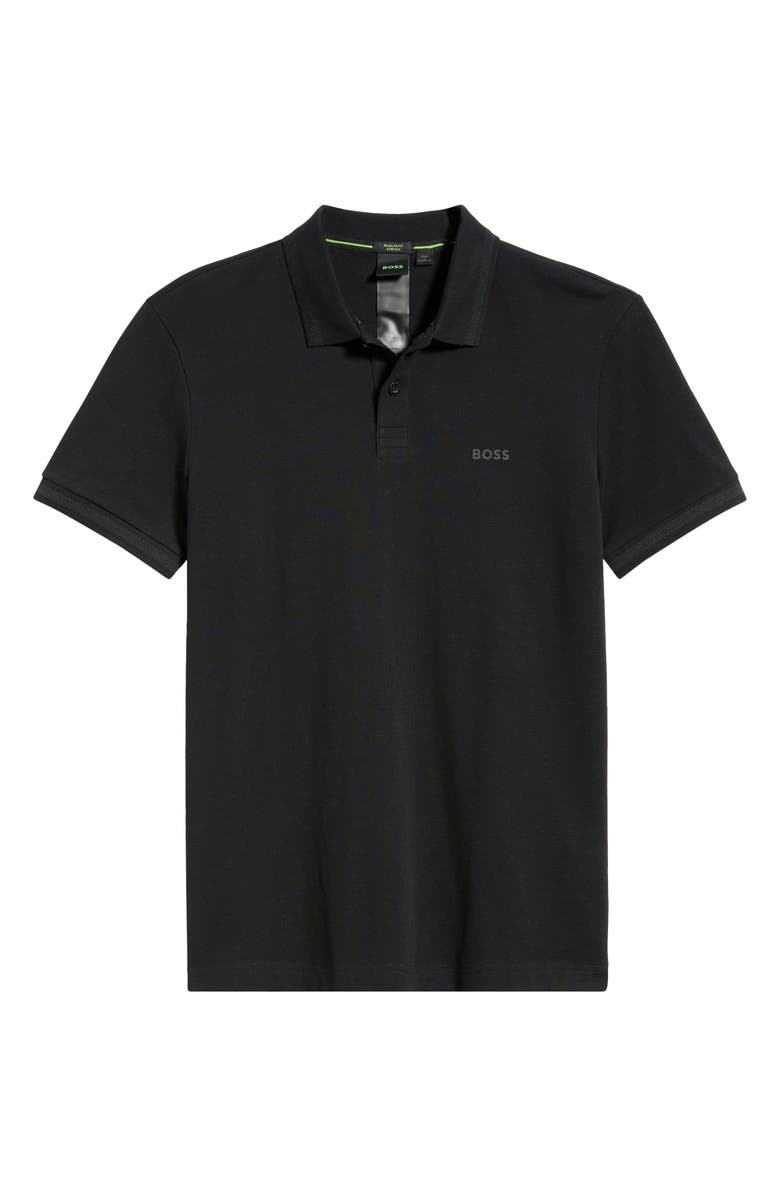 BOSS Pio 1 Cotton Polo, Alternate, color, Black
