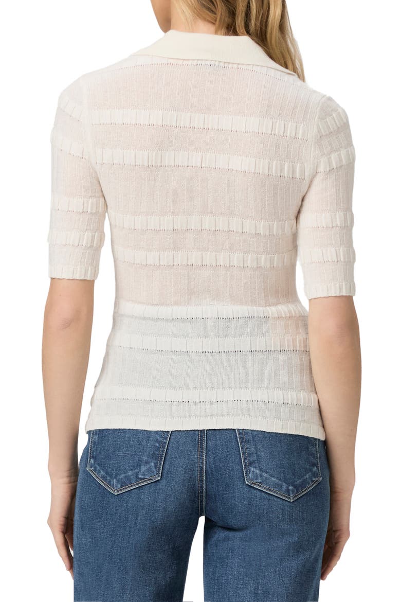 Dune Johnny Collar Knit Top, Alternate, color, IVORY