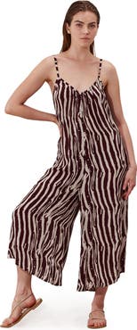 Gottex Beach Life Solena Crêpe Oversized Jumpsuit Cover-Up