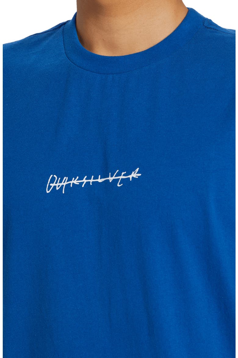 Rushed Logo Organic Cotton Graphic T-Shirt, Alternate, color, MONACO BLUE