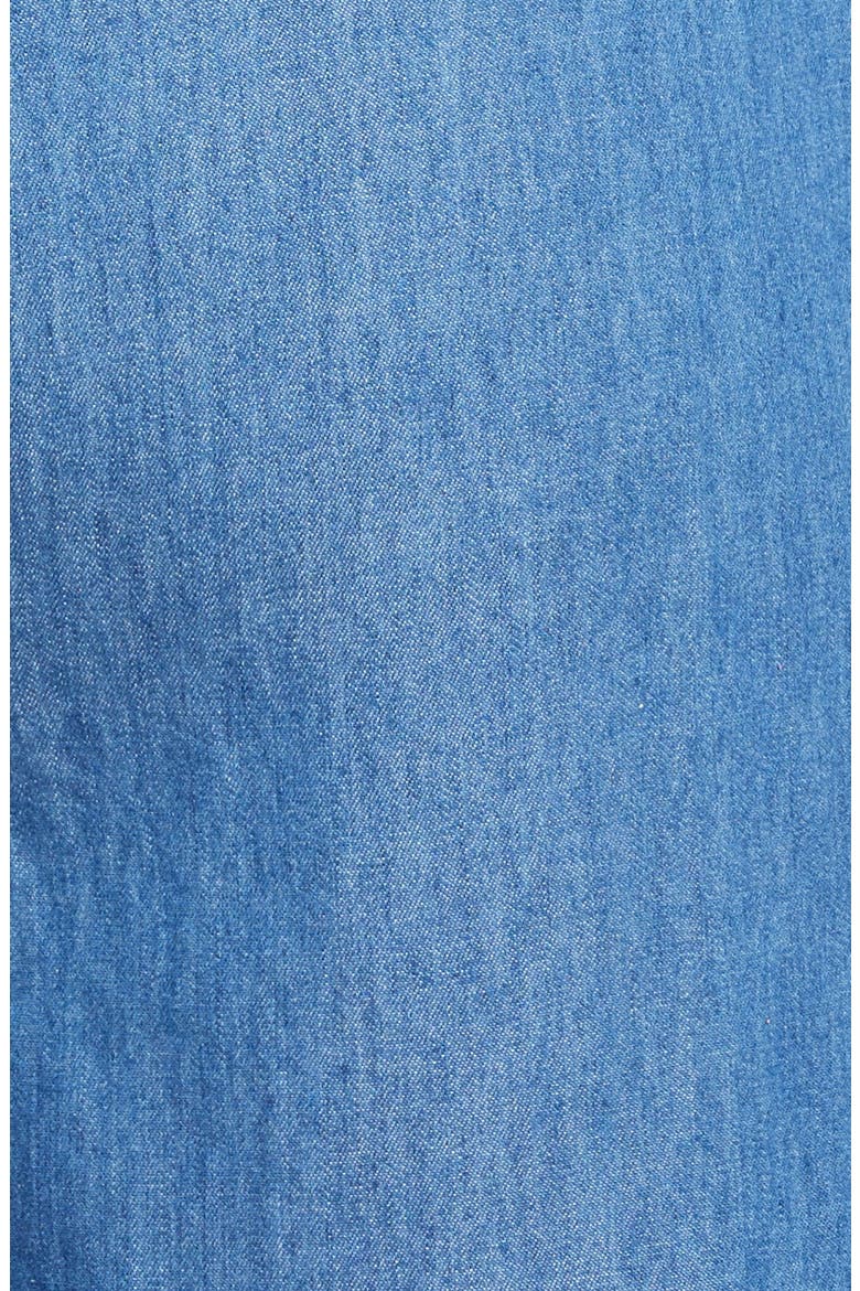 Surplice Chambray Jumpsuit, Alternate, color, MED WASH