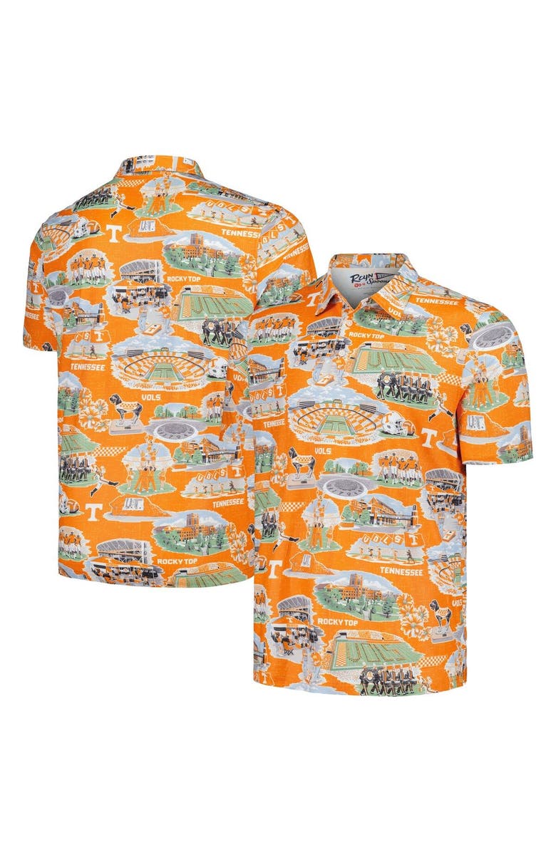 Reyn Spooner Men's Reyn Spooner Tennessee Orange Tennessee Volunteers Scenic Polo, Main, color, Tennessee Orange