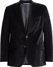 Emanuel Berg Black Textured Stretch Cotton Sport Coat