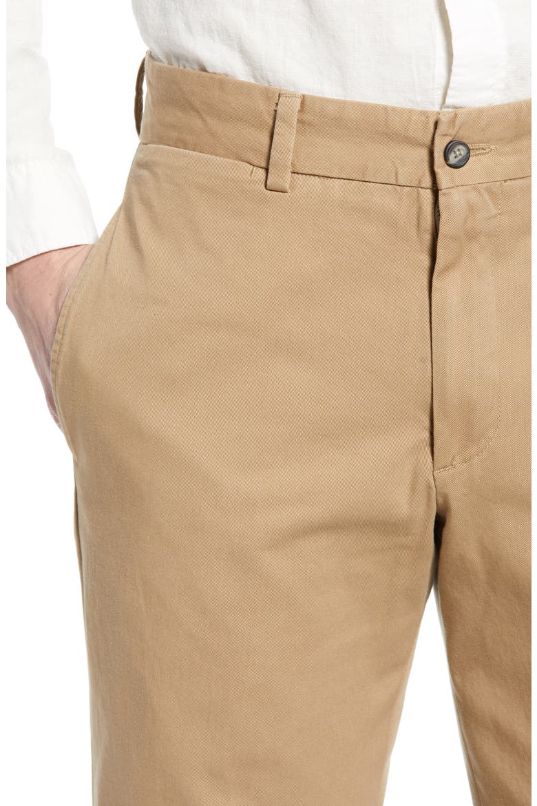 Charleston Khakis Flat Front Chino Pants, Alternate, color, BRITISH TAN