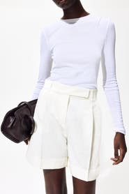 H&M Dressy linen-blend shorts