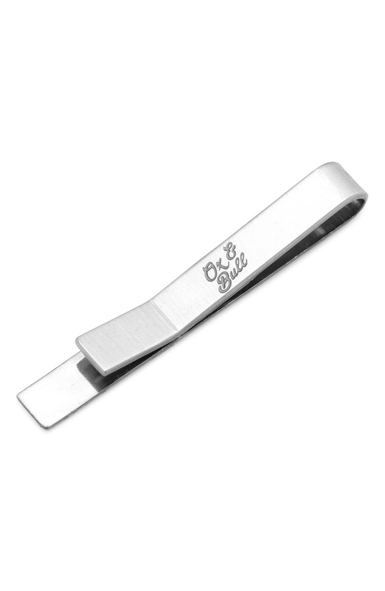 Cufflinks, Inc. Etched Grid Tie Bar, Alternate, color, Silver