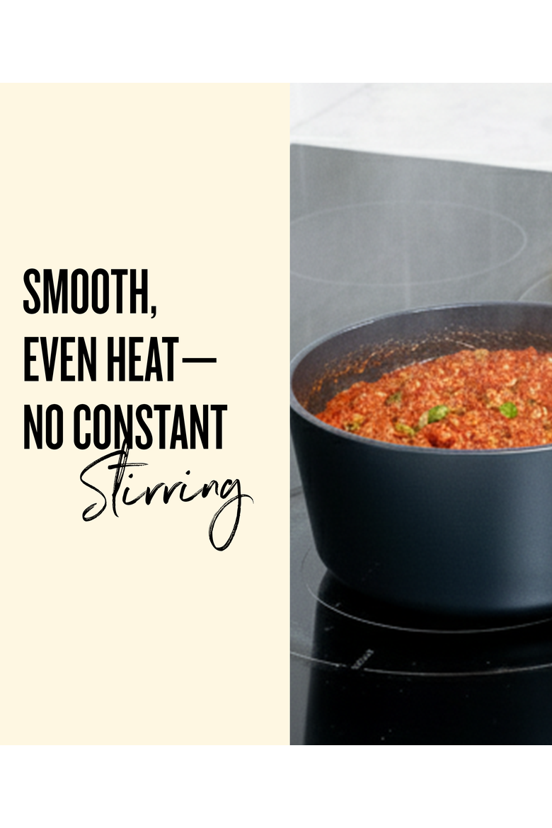 Maestro Ceramic Nonstick 4.5-qt Stock Pot & 2-qt Saucepan with Lids, Alternate, color, Black