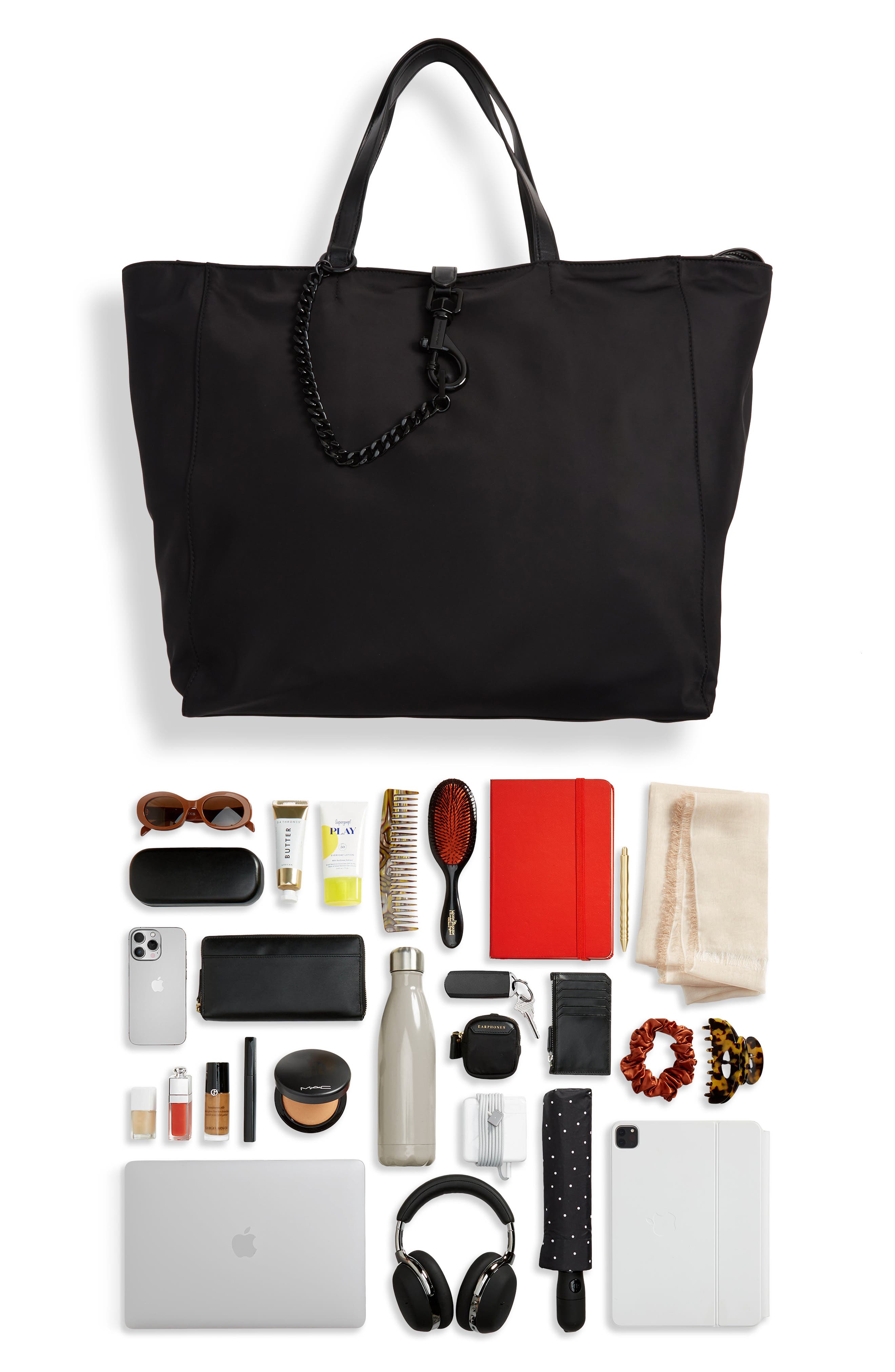 Weekend Tote, Alternate, color, BLACK/ BLACK