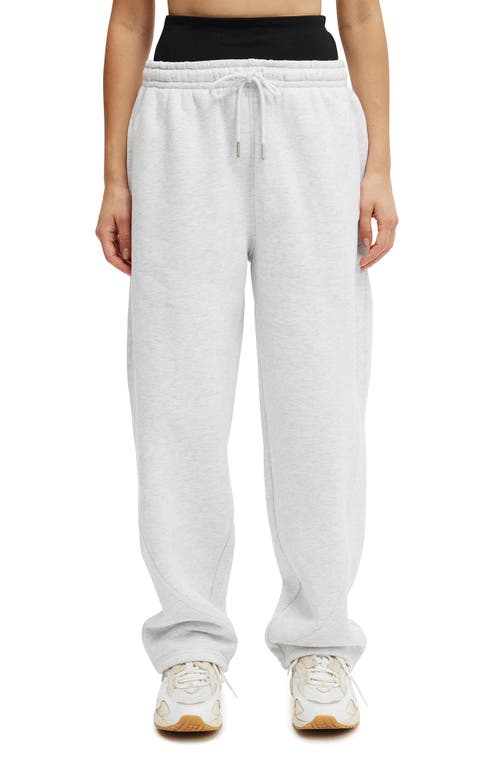 Cotton On Body Active Plush Essential Barrel Sweatpant In White