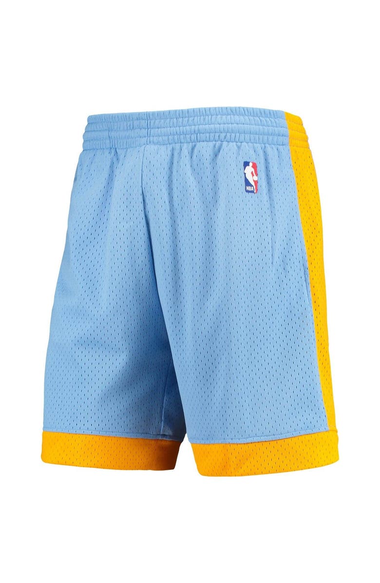 Mitchell & Ness Men's Mitchell & Ness Blue Los Angeles Lakers Hardwood Classics 2001/02 Swingman Shorts, Alternate, color, 