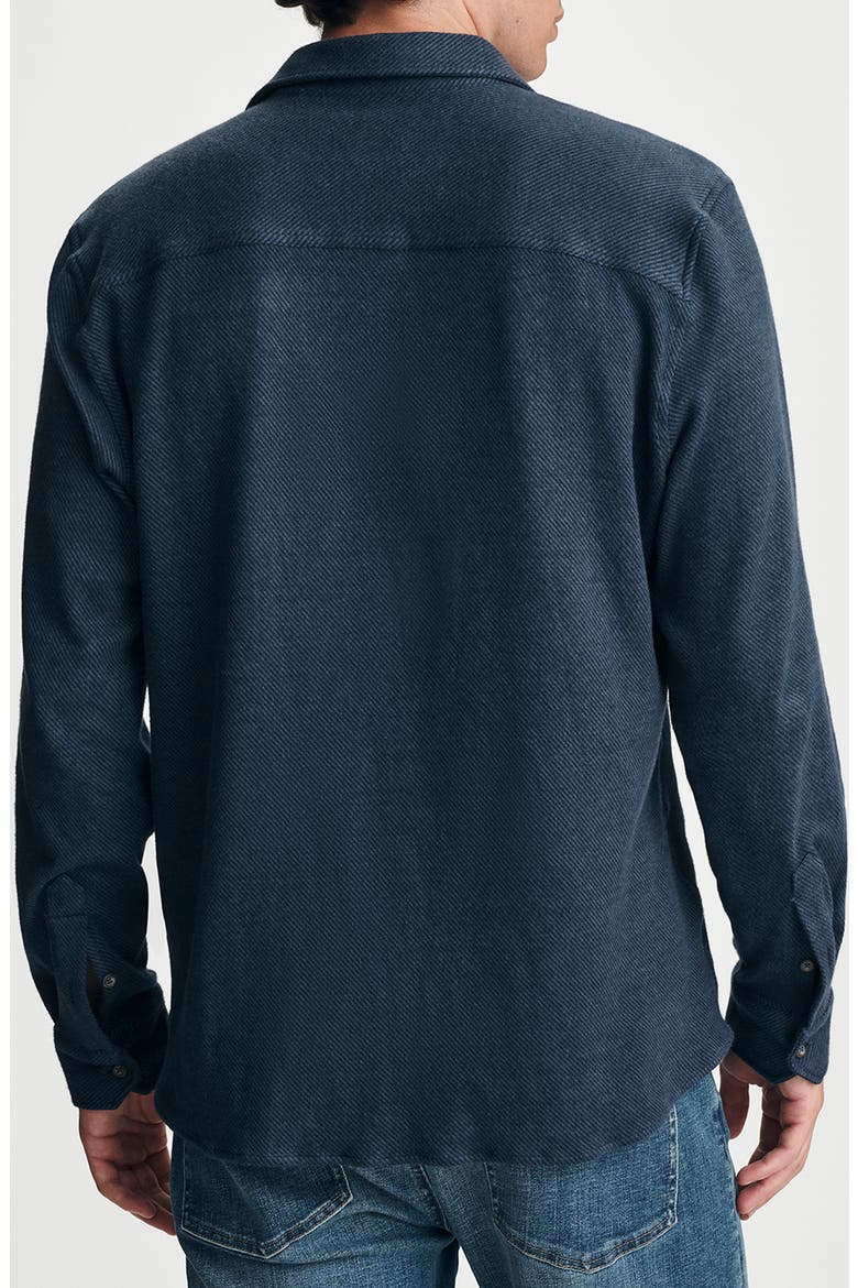 Textured Button Up Shirt, Alternate, color, NAVY