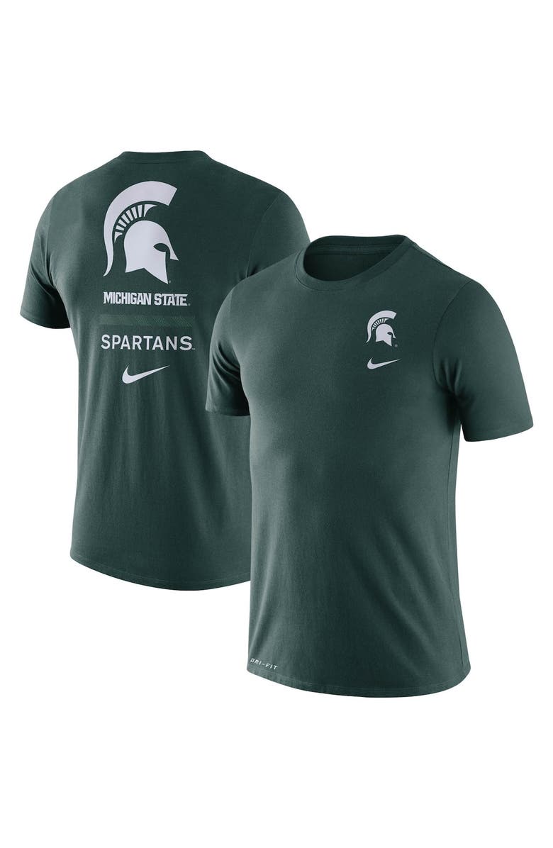 Nike Men's Nike Green Michigan State Spartans DNA Logo Performance T-Shirt, Alternate, color,
