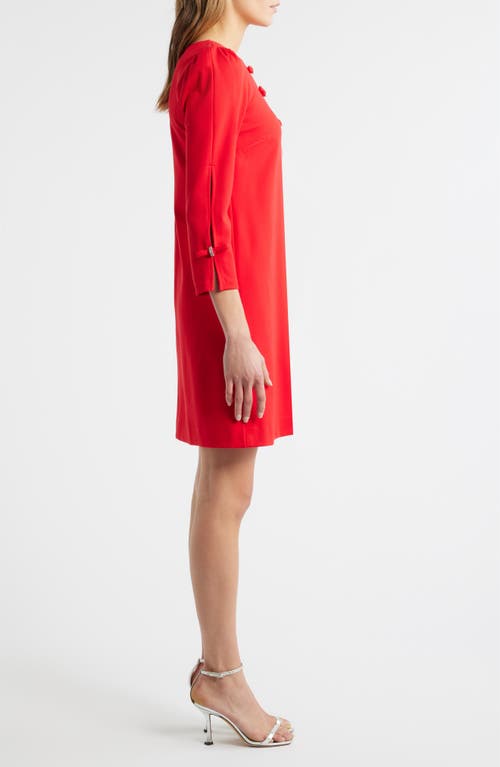 Lilly Pulitzer Leyland 3/4 Sleeve Shift Dress In Red