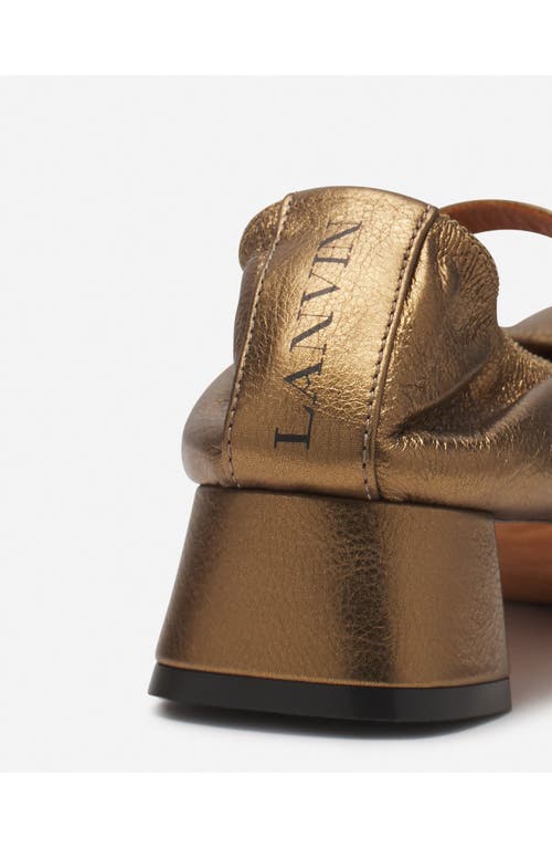 Lanvin Ballerina Mary Jane In Bronze
